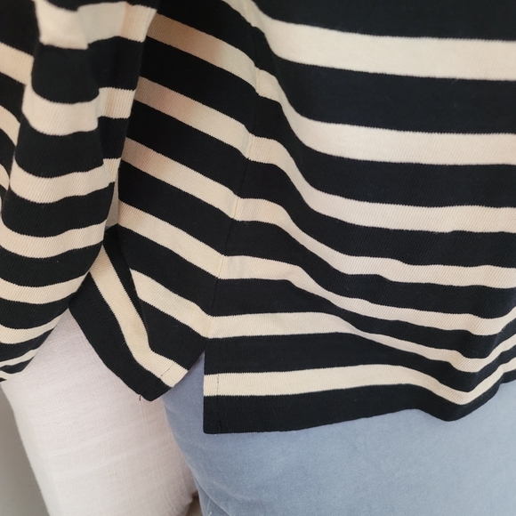 🆕️ J Crew Mariner cloth puff-sleeve striped top - Picture 6 of 7